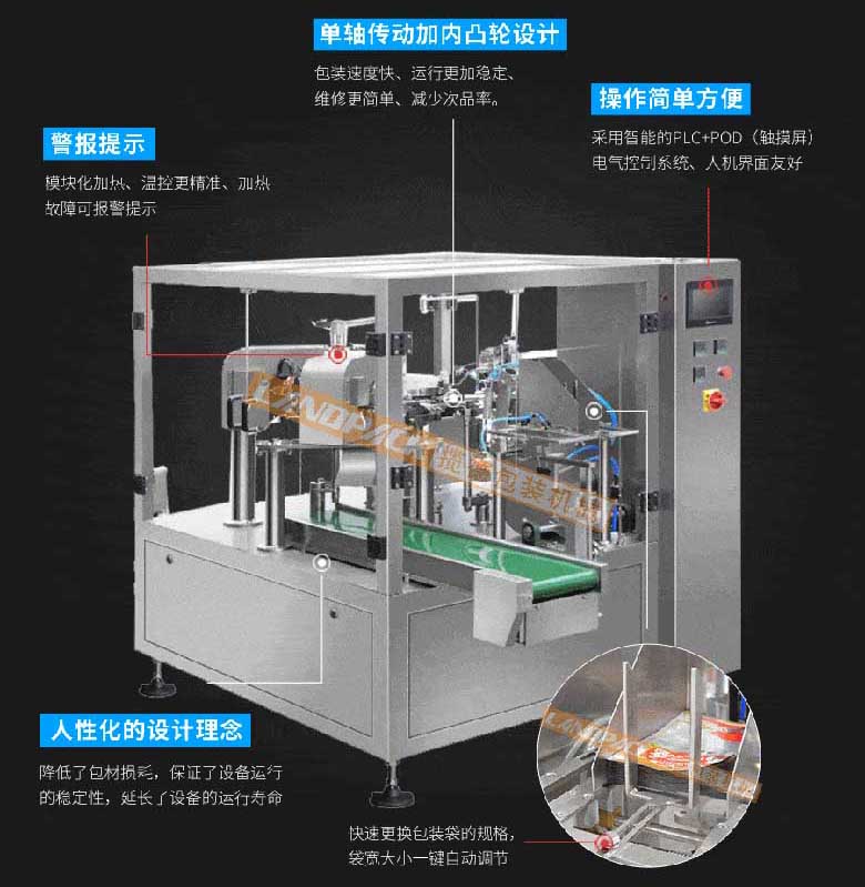 鹵蛋、麻辣小魚仔真空包裝機(jī)特點(diǎn)